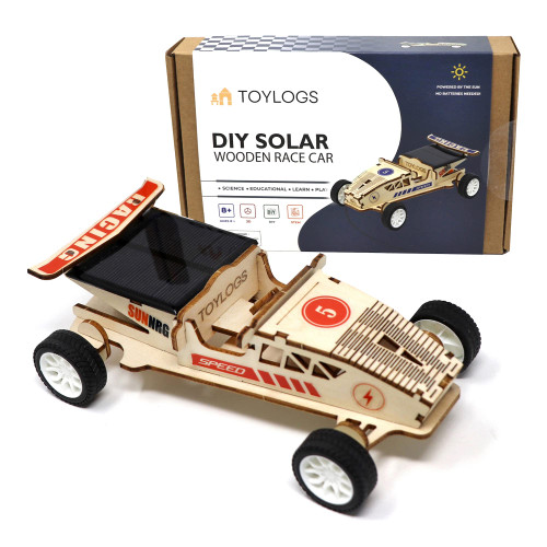 TOYLOGS Solar Wooden Race Model Car Kit - STEM Projects for Kids Ages 8-12 - DIY Science Toys 3D Puzzle Toy Educational Building Mechanical Set for Girls and Boys Motorized Wood Racing Vehicle TOYLOGS Solar Wooden Race Model Car Kit - STEM Projects for Kids Ages 8-12 - DIY Science Toys 3D Puzzle Toy Educational Building Mechanical Set for Girls and Boys Motorized Wood Racing Vehicle