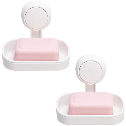 TAILI Suction Cup Soap Holder 2 Pack, Vacuum Suction Soap Dish,Plastic Bar Soap Holder for Shower Wall Mounted Drill-Free,Soap Dish for Shower,Bathroom,Tub and Kitchen Sink,Removable,White TAILI Suction Cup Soap Holder 2 Pack, Vacuum Suction Soap Dish,Plastic Bar Soap Holder for Shower Wall Mounted Drill-Free,Soap Dish for Shower,Bathroom,Tub and Kitchen Sink,Removable,White