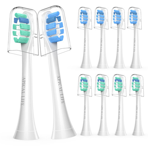 Replacement Heads Compatible with Philips Sonicare Replacement Brush Heads Apical Life Electric Toothbrush Heads Compatible with Philips Sonicare Toothbrush Heads 10 Pack