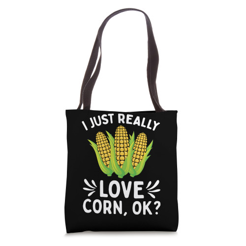 I Just Really Like Corn, Ok? Humorous Corn Lover's Tote Bag I Just Really Like Corn, Ok? Humorous Corn Lover's Tote Bag