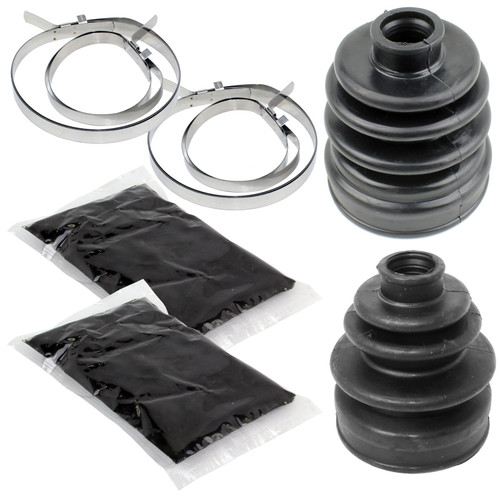 Caltric Front Axle Inner Outer Cv Boot Kit Compatible with Yamaha Big Bear 400 Yfm400F 2000 2001
