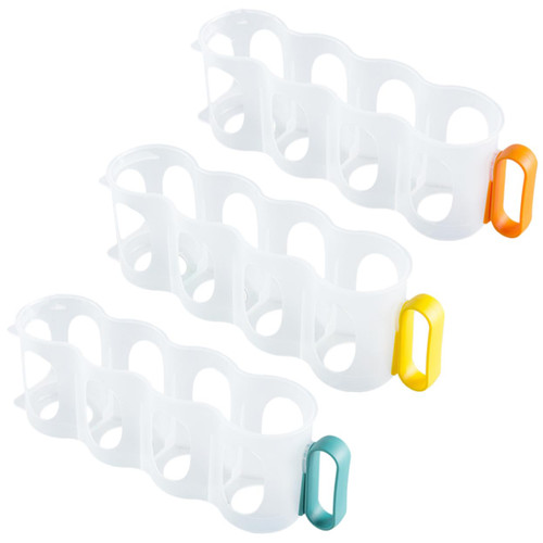 KJHBV 3pcs Storage Rack Can Dispenser for Refrigerator Soda Can Organizer Wine Bottle Holder Beer Bottle Stacker Soda Can Holder Beer Fridge Soda Storage Soda Rack Crisper Drinks Plastic