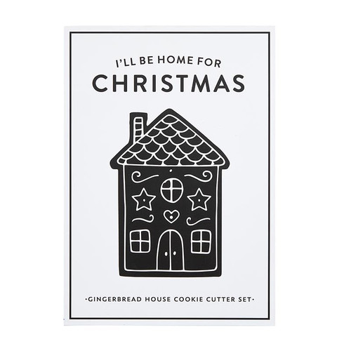 Santa Barbara Design Studio Gift Set Cookie Cutters Cardboard Book Gifts, 10-Pieces, Gingerbread House
