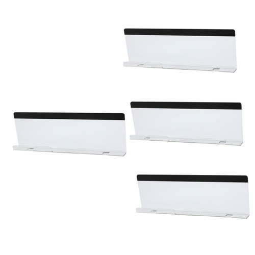 Ciieeo 4pcs Message Parcel Shelf Screen Computer Monitors memo pad Holder Monitor Message Board compuer Monitors Memo Board for Computer Monitor Memorandum Notes Acrylic Office