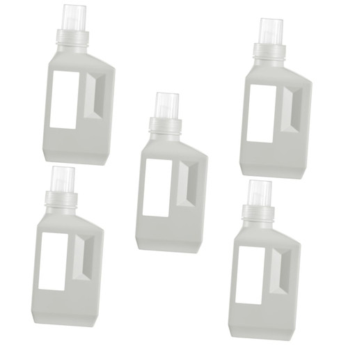 DOITOOL 5pcs Laundry Bottle Bleaching Agent Bottle Liquid Dispenser Laundry Room Organization Laundry Dispenser Shower Gel Bottles Hdpe Travel Bracket Lotion