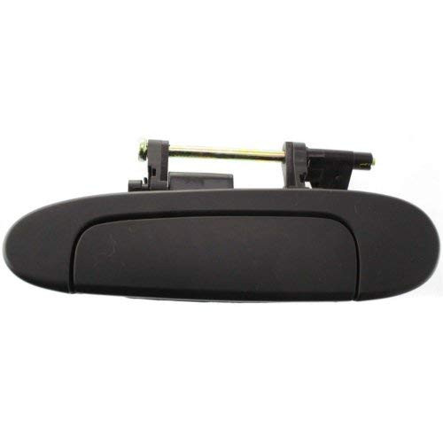 Evan Fischer Door Handle Compatible with 2000-2005 Toyota Echo Base Rear Left Side Exterior Plastic Smooth Black