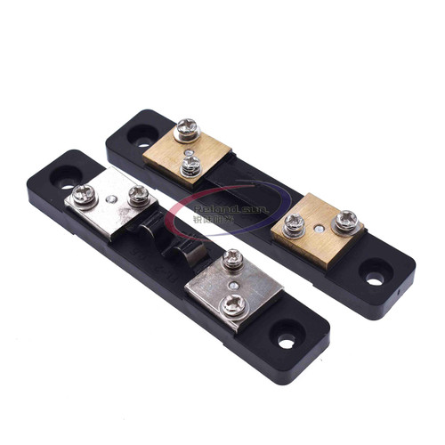 External Shunt FL-2 100A 50A 30A 20A 10A /75mV Current Meter Shunt Resistor for Digital Ammeter amp Voltmeter Wattmeter Meter (100A 75mV)