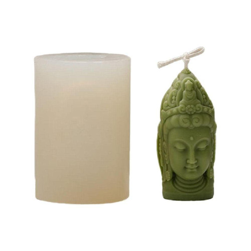 3D Buddha Statue Silicone Mold for Candle Making Handmade Soap Molds Maker Mould DIY Craft Home Decoration epoxy Resin molds