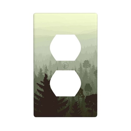 Duplex Outlet Decorator Light Switch Covers Receptacle Outlet Wall Plates Wild Coniferous Forest Electrical Outlet Covers Plates