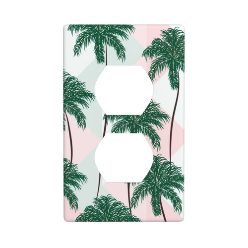Duplex Outlet Decorator Light Switch Covers Receptacle Outlet Wall Plates Tropical Palm Trees Electrical Outlet Covers Plates