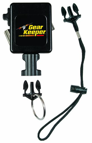 Gear Keeper RT3-7524 Retractable Instrument Tether with Stainless Steel Rotating Belt Clip, 80 lbs Breaking Strength, 24 oz Force, 32" Extension