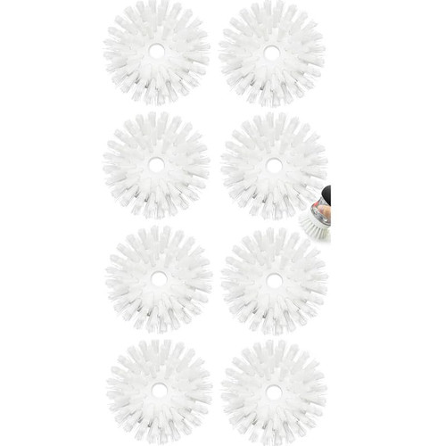 Palm Brush Refills for OXO Good Grips Soap Dispensing Dish Brush - 8 Pack Cleaning Replacement Brush Head for OXO Palm Brush(White)