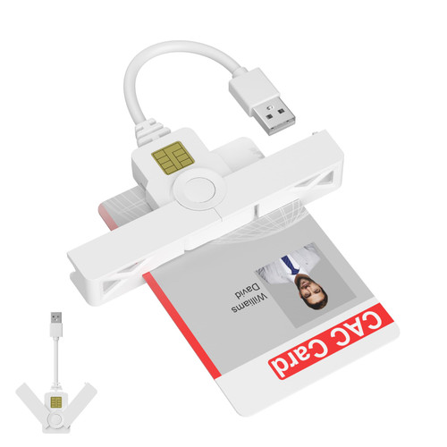 CAC EMV Chip Reader Writer, USB DOD Military USB Common Access CAC Smart Card Reader and PIV/ID CAC Card Reader, Credit Card Chip Reader Compatible with Windows 7/8/10/11, Mac OS 10.11 and Linux9