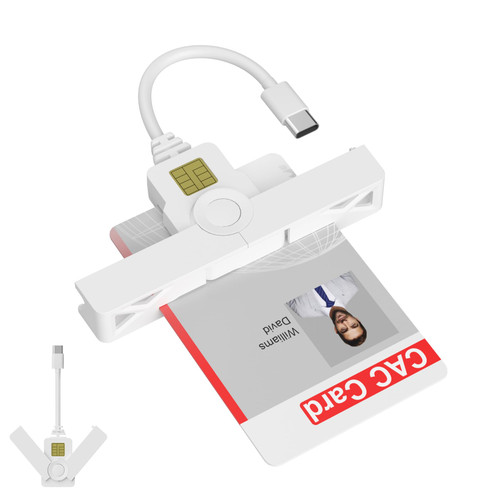 Type C Foldable CAC Card Reader Military, Smart Card Reader DOD Military USB Common Access CAC, Compact PIV & Credit & ID Chip Card Reader, Compatible with Windows 7/8/10/11, Mac OS 10.11 and Linux9