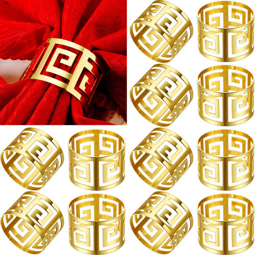 32 Pcs Napkin Rings Holders Gold Hollow Out Metal Serviette Buckle Exquisite Household Napkin Holder Adornment for Wedding Christmas Thanksgiving Party Dinner Table Decoration 32 Pcs Napkin Rings Holders Gold Hollow Out Metal Serviette Buckle Exquisite Household Napkin Holder Adornment for Wedding Christmas Thanksgiving Party Dinner Table Decoration