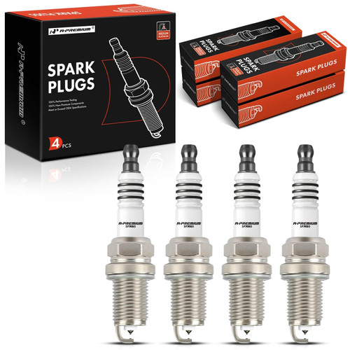 A-Premium Iridium Platinum Spark Plugs Compatible with Suzuki SX4 2007-2009, Aerio 2002-2007, Vitara 2000-2003 & Chevrolet Tracker 2001-2003, 2.0L 2.3L, Pack of 4