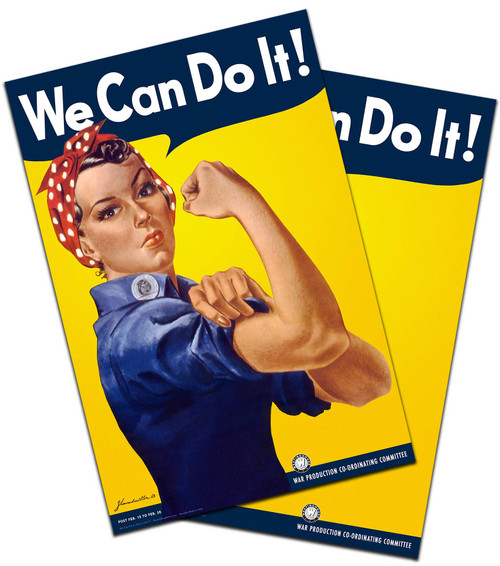 We Can Do It - 2-Sided Rosie the Riveter Poster 24 x 36