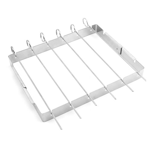 Yardwe shish kebab holder bbq grill mesh portable charcoal grill shish kabob grilling basket bbq kabob rack kebab skewer rack portable grill stand kabob skewer stand fold barbecue tool