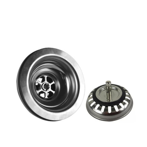 DOITOOL Kitchen Drain Filter Metal Sink Drain Sink Stopper Strainer Drain Stopper Sink Drain Plug Kitchen Sink Replacement Sink Strainer Stainless Steel Sink Accessories Marble