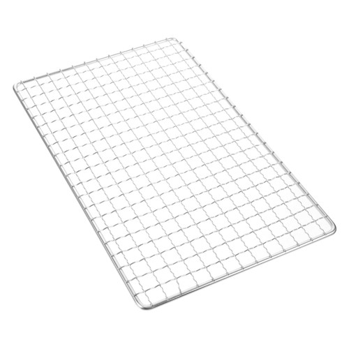 Yardwe 2 pcs Stainless Steel Grill Barbecue Grill mesh mat multitools Grill Wire Rack Stainless Steel mesh mat Portable BBQ Grid Barbecue Grids Charcoal Grill Grate mesh pad Camping