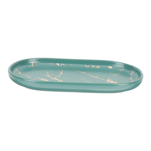 Cabilock Marble Storage Tray Jewelry Organizer Ceramic Tray Porcelain Serving Trays Marble Ceramic Plate Kitchen soap Tray Marble Tray Oval Tray Jewelry Plate Ceramics Desktop Ring Holder