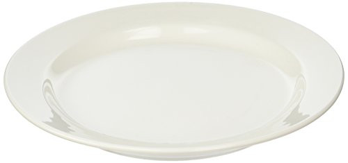 Office Settings OSICTR1 Chef's Table Collection Fine Porcelain Round Dinner Plates, All-White