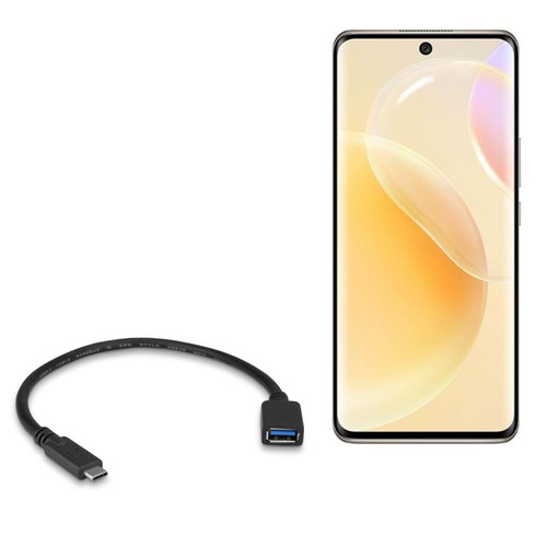 BoxWave Cable Compatible with Huawei nova 8 (6.57 in) - USB Expansion Adapter, Add USB Connected Hardware to Your Phone