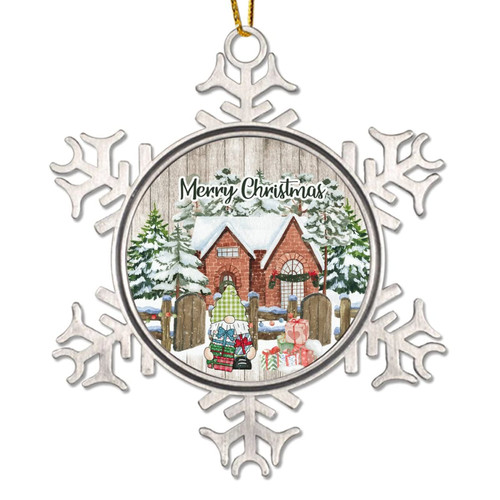 CowkissSign Metal Snowflake Ornament - Merry Christmas Farm Gnome Ornaments for Christmas Tree Farmhouse Winter Snow Tree Metal Snowflake Ornaments for Xmas Happy Winter Christmas Party Supplies CowkissSign Metal Snowflake Ornament - Merry Christmas Farm Gnome Ornaments for Christmas Tree Farmhouse Winter Snow Tree Metal Snowflake Ornaments for Xmas Happy Winter Christmas Party Supplies