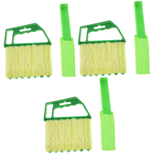 Healeved 6 pcs Blind dust Sweep Windows Cleaning Tools Brush Cleaner Track Curtains Blind Cleaner Brush Duster for Cleaning Blind Cleaner Duster Window Blinds Cleaning Brush dust Brush abs