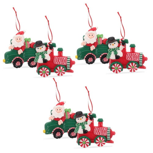 BESTOYARD 6 Pcs Christmas Tree Pendant Car Pendant Christmas Decorations Christmas Tree Ornaments Xmas Hanging Ornaments Tree Decorations Snowman Christmas Tree Pendant Xmas Decor Xmas Craft