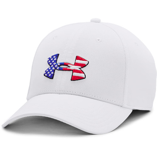 Under Armour Men's Freedom Blitzing Hat , White (100)/Black , Medium/Large