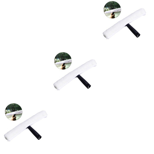 Hemoton 3pcs Cobweb Duster Squeegee Window Cleaning Tool Window Cleaning Squeegee Window Washing Squeegee Window Washing Equipment Squeegee Head Household Windows Manual Glass Wiper Device