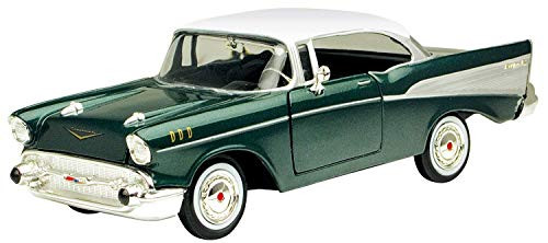 1957 Chevrolet Bel Air Coupe Motormax 1:24 Diecast Green