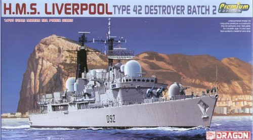 Dragon Models 1/700 H.M.S. Liverpool, Type 42 Destroyer Batch 2 - Premium Edition