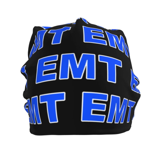 allgobee Beanie Hat for Men Women Slouchy Beanie Hats EMT-Emergency-Medical-Technician Winter Knit Cuffed Beanie Skull Cap Black