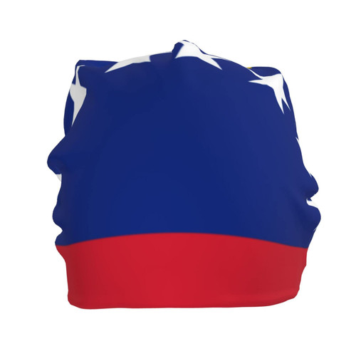 allgobee Beanie Hat for Men Women Slouchy Beanie Hats Flag-of-Venezuela-Proud Winter Knit Cuffed Beanie Skull Cap Black