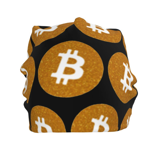 Beanie Hat for Men Women Slouchy Beanie Hats Original-Bitcoin-Logo-Symbol Winter Knit Cuffed Beanie Skull Cap Black