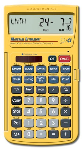 Calculated Industries 4019 Materials Estimating Calculator