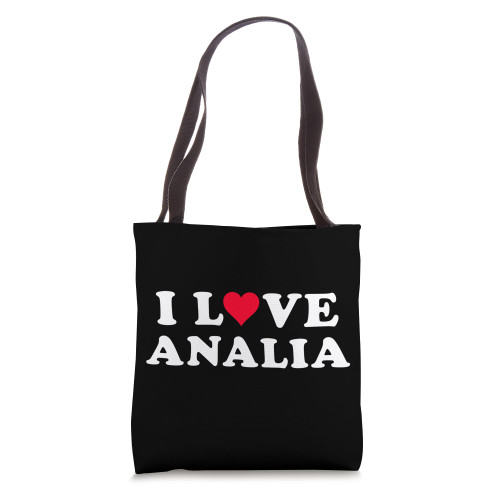 I Love Analia Matching Girlfriend & Boyfriend Analia Name Tote Bag