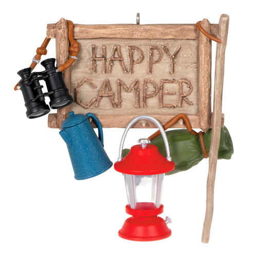 Hallmark Keepsake Christmas Ornament 2023, Happy Camper Gift for Hikers, Outdoorsmen