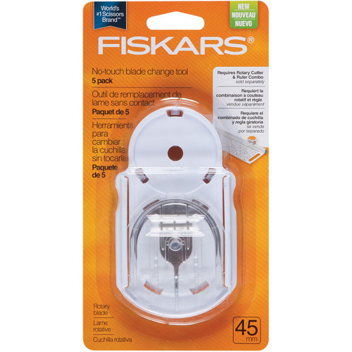 Fiskars 45mm No-touch Blade Change Replacement Tool Kit, 5 Pack (195120-1001)