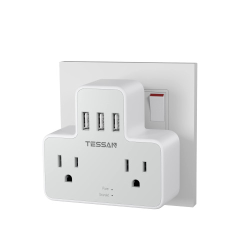 US to UK Plug Adapter, TESSAN Type G Power Converter with 2 Outlets 3 USB Charger, Ireland Travel Adaptor for USA to England Scotland Kenya Dubai London British Qatar Irish Hong Kong US to UK Plug Adapter, TESSAN Type G Power Converter with 2 Outlets 3 USB Charger, Ireland Travel Adaptor for USA to England Scotland Kenya Dubai London British Qatar Irish Hong Kong