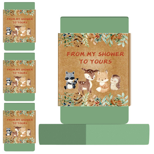 Otuuz Set of 24 Woodland Baby Shower Favors For Guests Baby Shower Soap Favors Party Favor Soap Woodland Party Favors Vegan Minty Scented Soap Favors For Baby Shower Guests