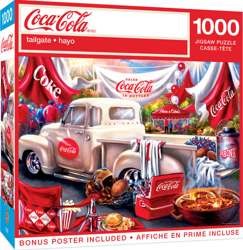 Masterpieces 1000 Piece Jigsaw Puzzle for Adults and Families - Coca-Cola Tailgate - 19.25"x26.75" Masterpieces 1000 Piece Jigsaw Puzzle for Adults and Families - Coca-Cola Tailgate - 19.25"x26.75"