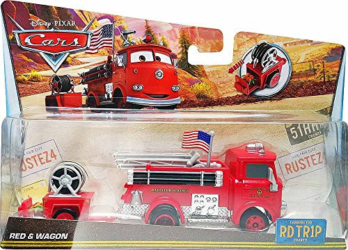 Disney Pixar Cars RoadTrip (RDTR1P) Red and Trailer