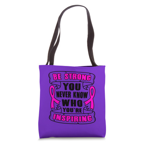 Faith, Hope Cure Pink ribbon Breast cancer awareness support Tote Bag