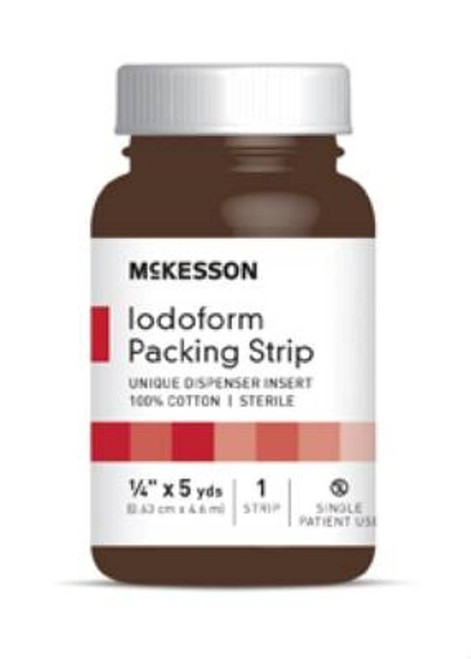 McKesson Performance Plus Iodoform 5% Packing Strip 1/4'X5Yard Sterile Latex Free - Model 61-59145