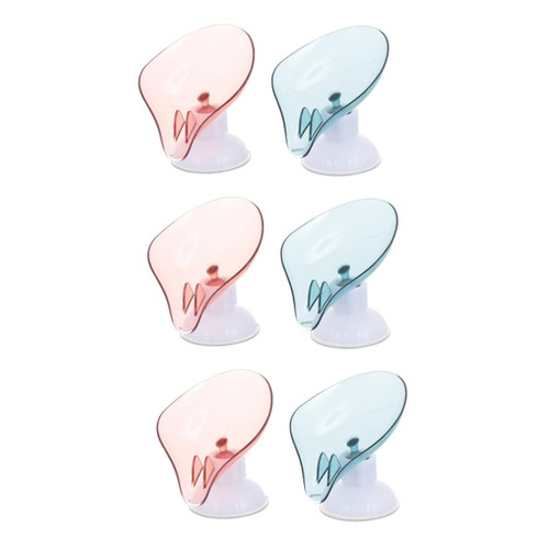 Cabilock 6 Pcs Storage Rack Shower soap Dish Leaf Soap Holder Decorative Soap Dish Soap Dish with Draining Tray Bathroom Soap Dish Bathroom Shower soap Rack rotatable Sponge Plastic