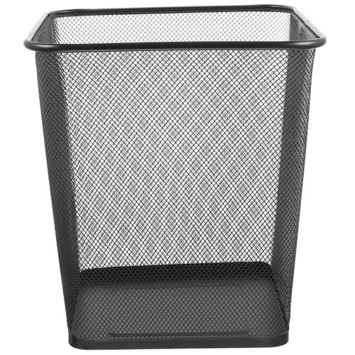 MAGICLULU Garbage Can Large Plastic Container Desk Garbage Can Plastic Containers Trash Can Mesh Waste Wastebasket Trash Bin Metal Waste Basket Kitchen Garbage Can Mesh Trash Bin Household