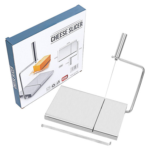 Stainless Steel Cheese Slicer Cutting Board Adjustable Cheese Cutter Kitchen Cheese Butter Food Slicer Easy To Use Wire Cheese Cutter Slicer Board Replacement